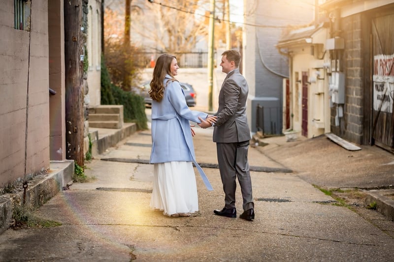 Elopement in a scenic outdoor location